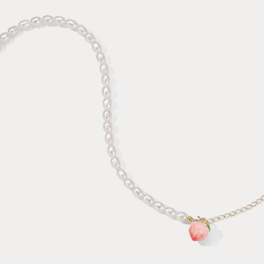 Peach Pearl Anklet