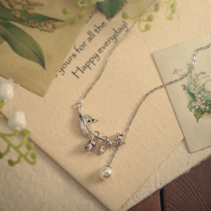 Lily Of The Valley Silver Necklace