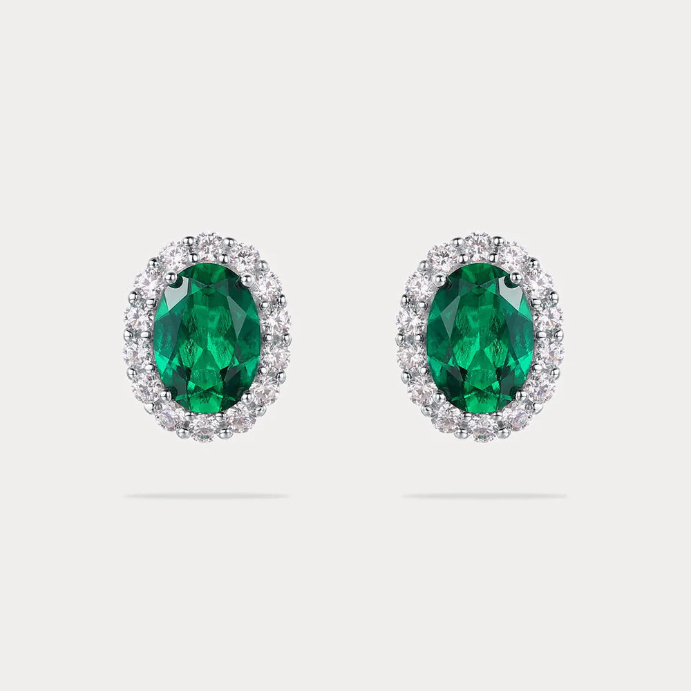 Emerald Stud Earrings