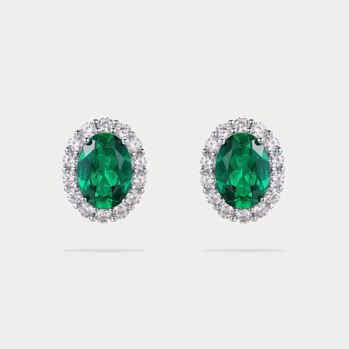 Emerald Stud Earrings