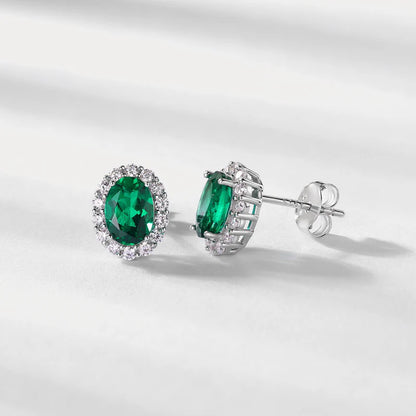 Emerald Stud Earrings
