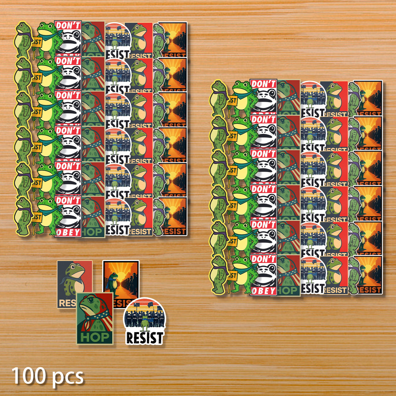 💥Last day 59% OFF💥Portland Frog Protest Stickers