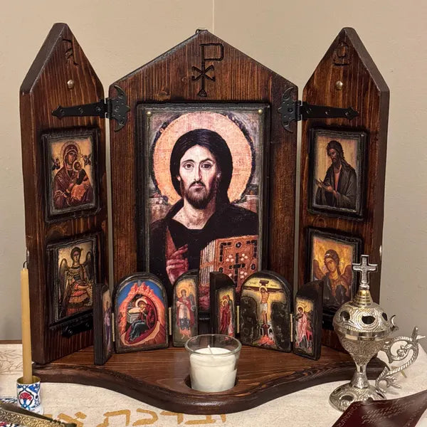 Handmade Wooden Carved Iconostasis