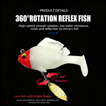 💥Last day 46% OFF💥Paddle Tail Swimbaits with Spinner