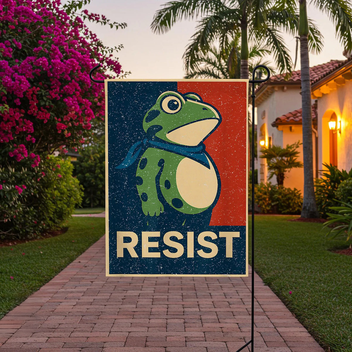 💥Last day 45% OFF💥Portland Frog Protest Garden Flag🐸