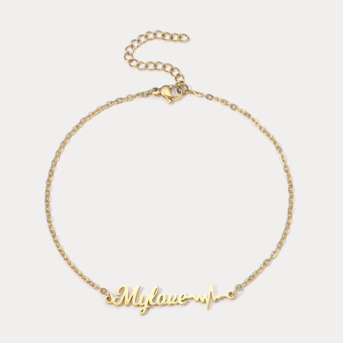 Personalized Heartbeat Anklet