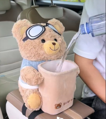 Spectacled Bear Storage Bucket & Car tissue box trash can