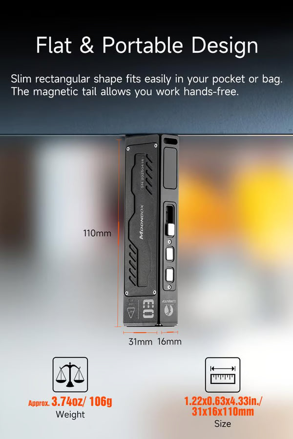 🔥Hot Sale 49% OFF -🔥 MoonBox 3.0 EDC Flashlight🔦