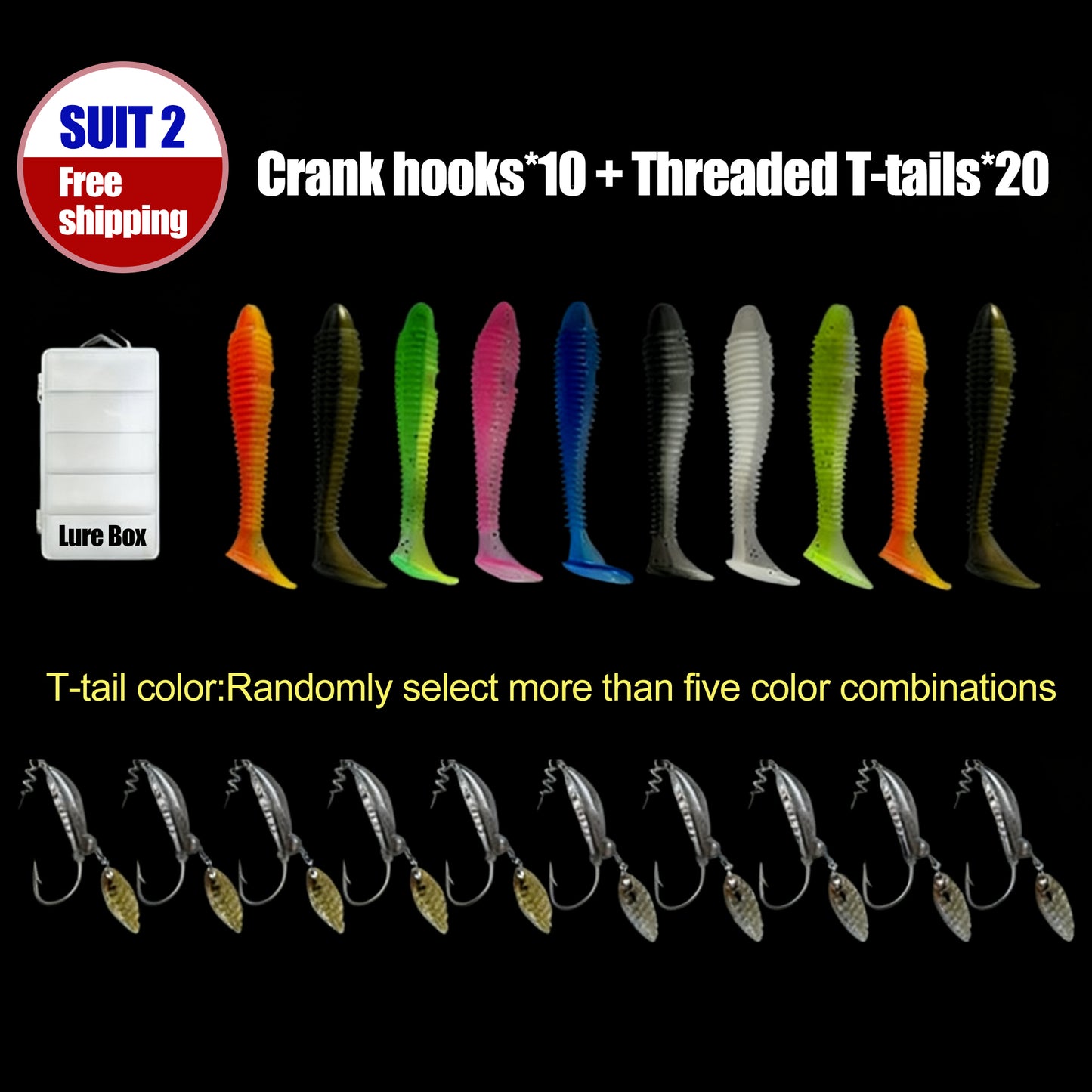 💥Last 3 days 49% OFF💥T Tail Soft Bait with Lead Head Hooks🎣