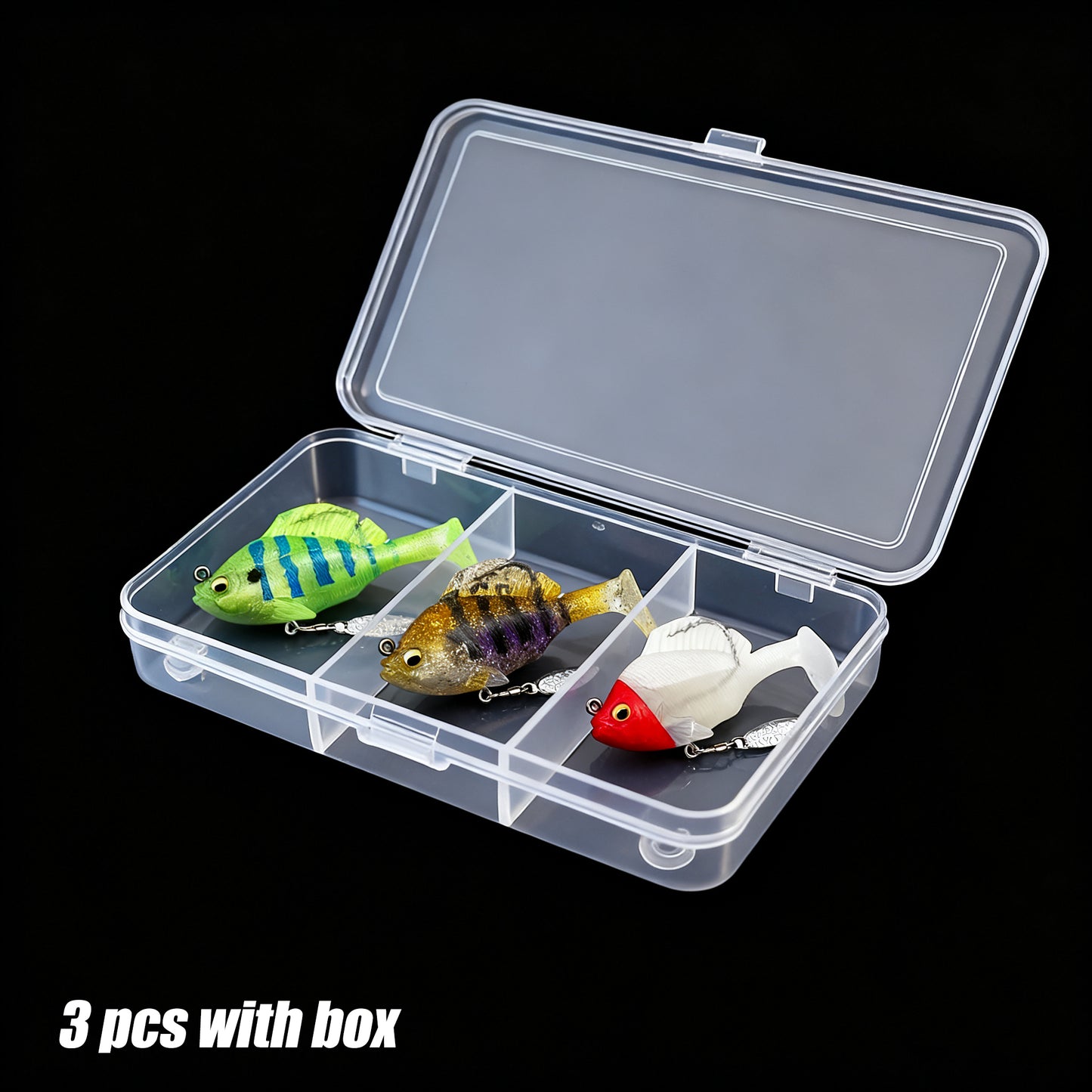 💥Last day 46% OFF💥Paddle Tail Swimbaits with Spinner