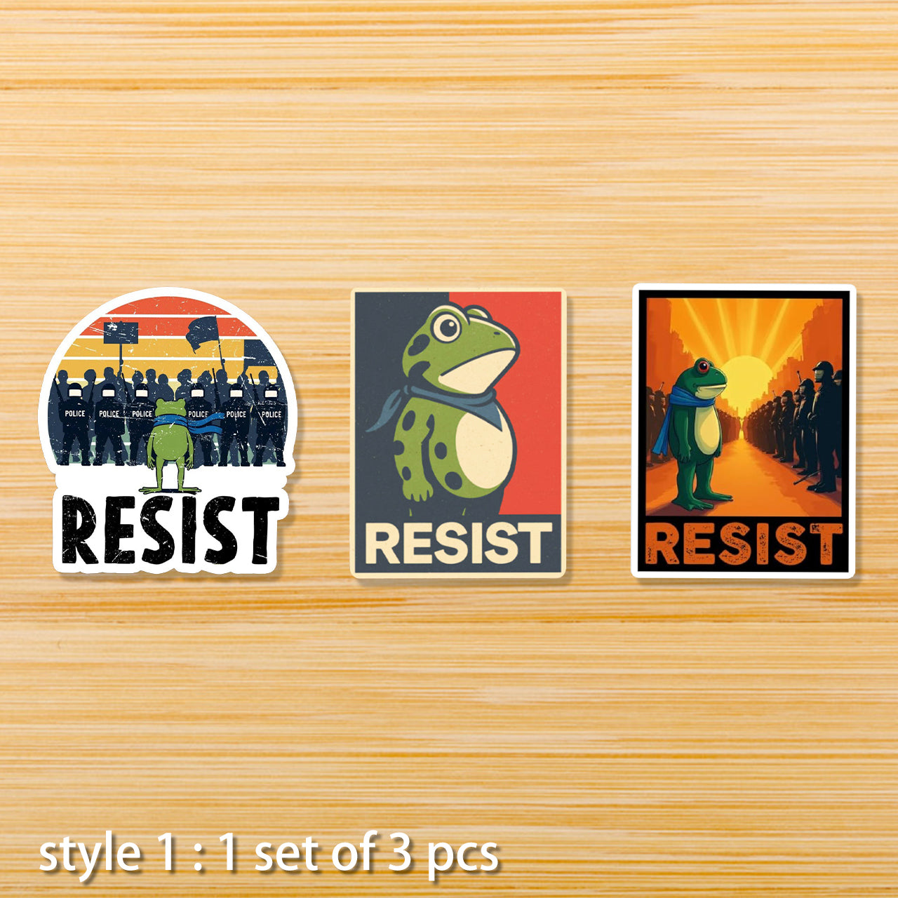 💥Last day 59% OFF💥Portland Frog Protest Stickers