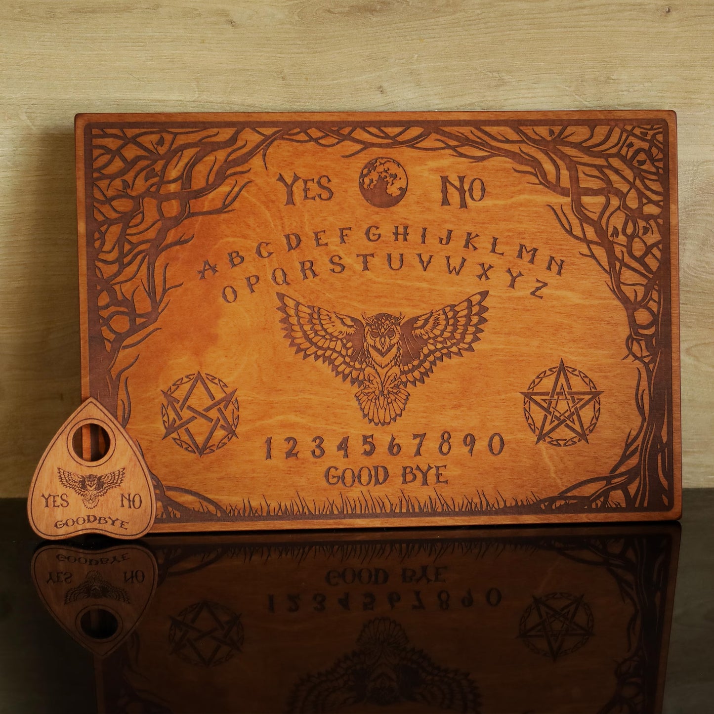 Owl Spirit Board–Wiccan Divination Tool