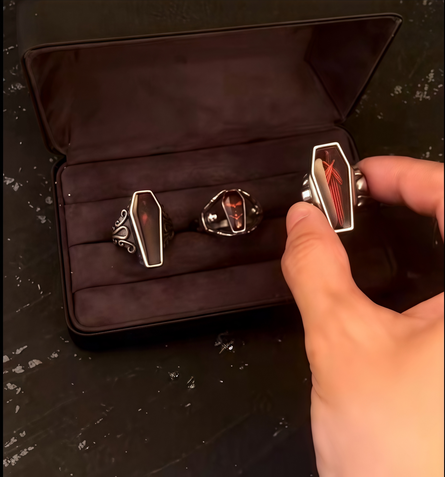 🔥Last 3 Days 55%OFF🔥Halloween Gothic Skull Ring☠️