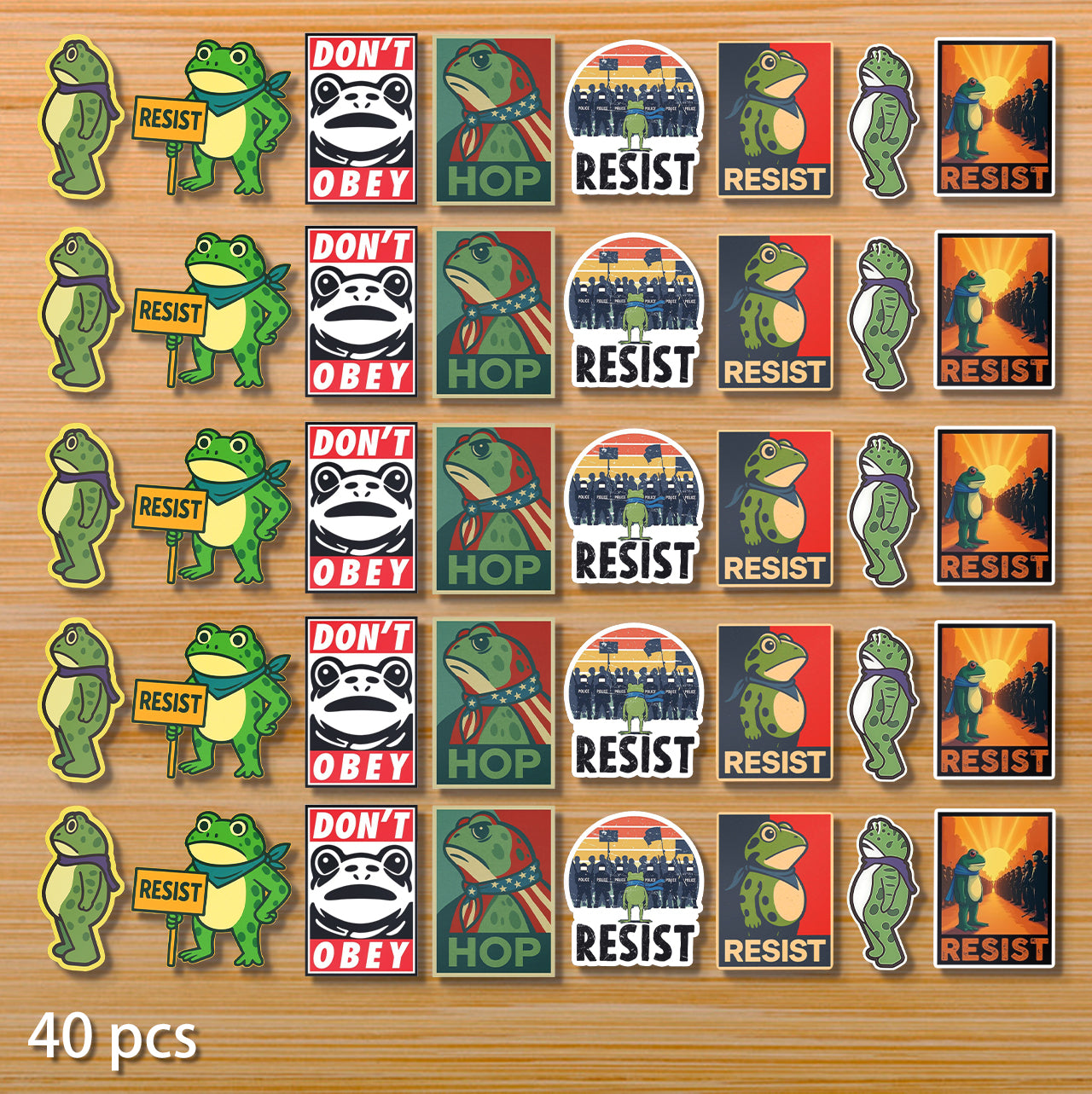 💥Last day 59% OFF💥Portland Frog Protest Stickers