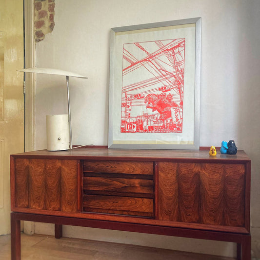 💥Last day 50% OFF💥Handgemaakte Godzilla Poster