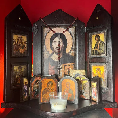 Handmade Wooden Carved Iconostasis
