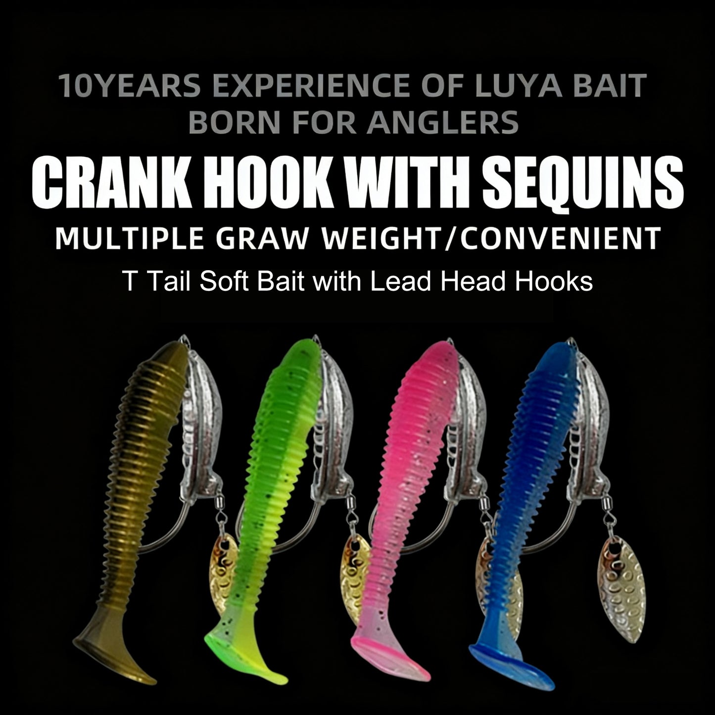💥Last 3 days 49% OFF💥T Tail Soft Bait with Lead Head Hooks🎣