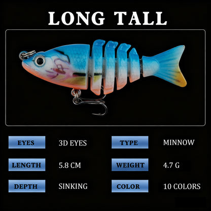 🔥Last day:62%OFF🔥Mini Multi Jointed Fishing Lure