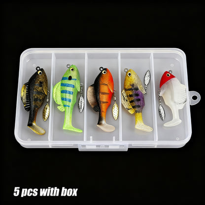 💥Last day 46% OFF💥Paddle Tail Swimbaits with Spinner