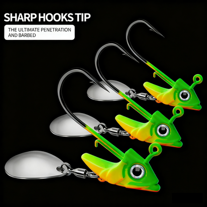 🔥Last 3 days 48% OFF🔥Fish Head Spin Underspin🎣