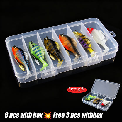 💥Last day 46% OFF💥Paddle Tail Swimbaits with Spinner