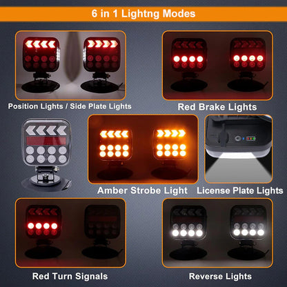 🏆Flash Sale⚡ 50K+ SOLD! Almost Gone💥Wireless Trailer Lights