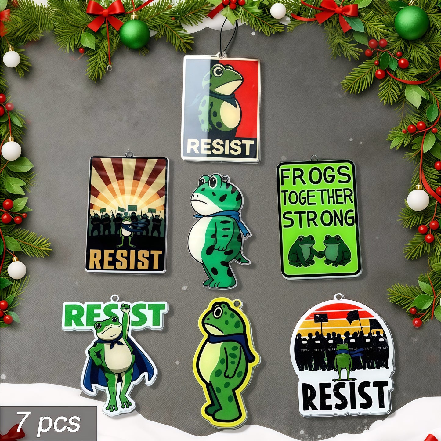 💥Last day 55% OFF💥Portland Frog Christmas Ornament