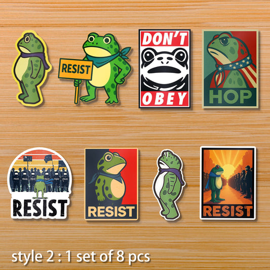 💥Last day 59% OFF💥Portland Frog Protest Stickers