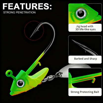 🔥Last 3 days 48% OFF🔥Fish Head Spin Underspin🎣