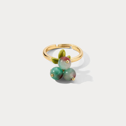 Aqua - Red Berry Ring