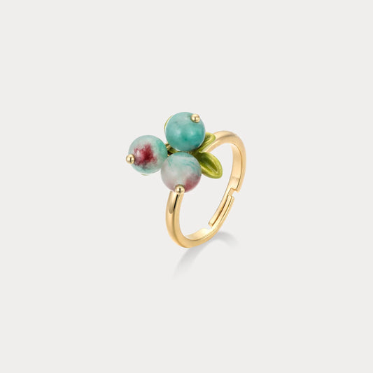 Aqua - Red Berry Ring