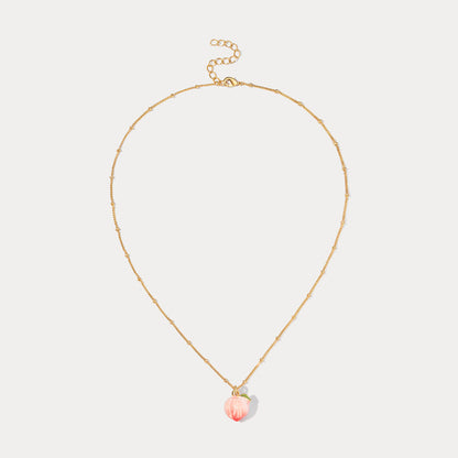 Peach Necklace