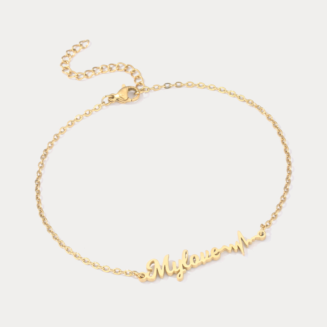 Personalized Heartbeat Anklet