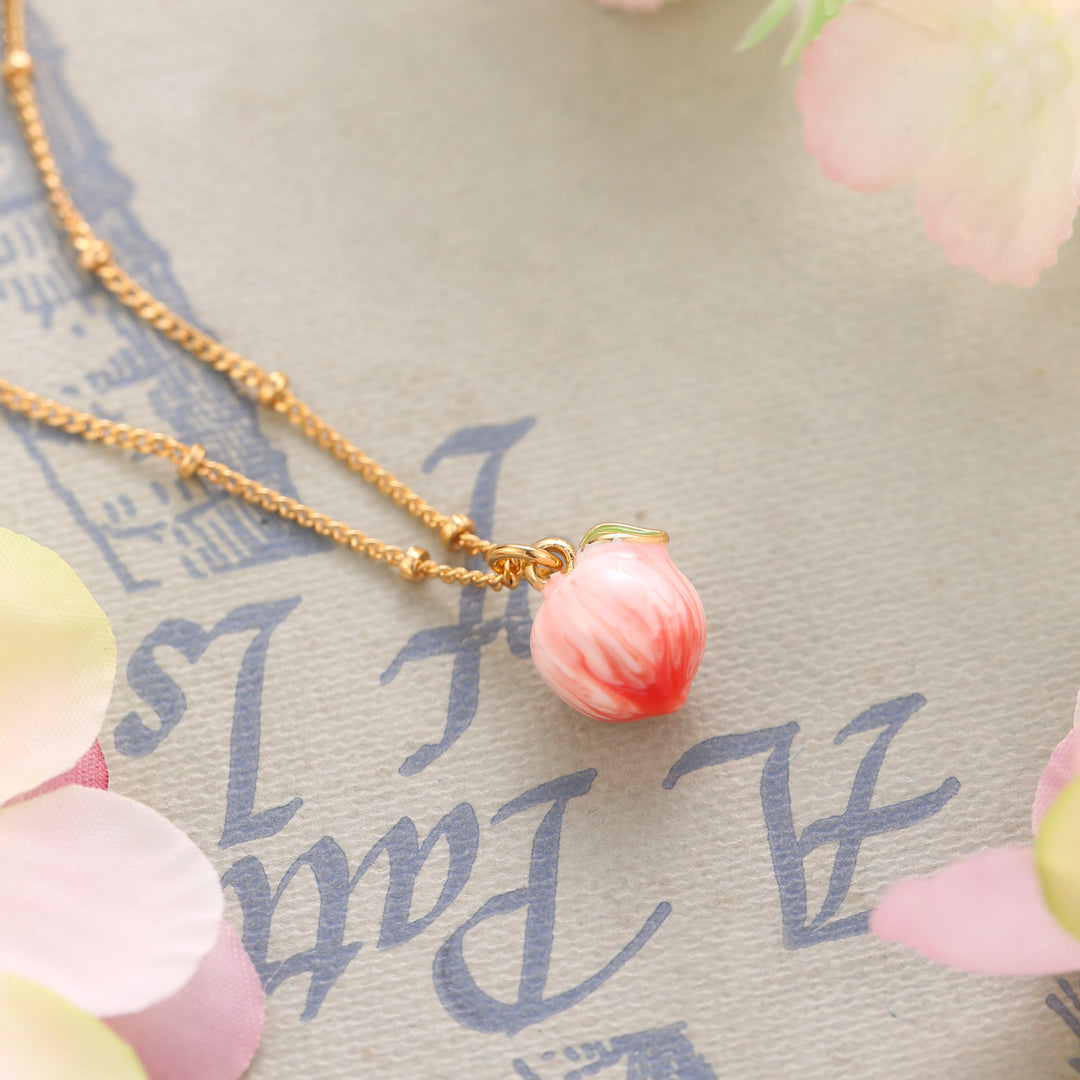 Peach Necklace