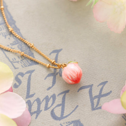 Peach Necklace