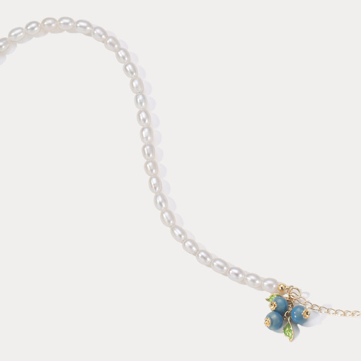 Blueberry Pearl Anklet