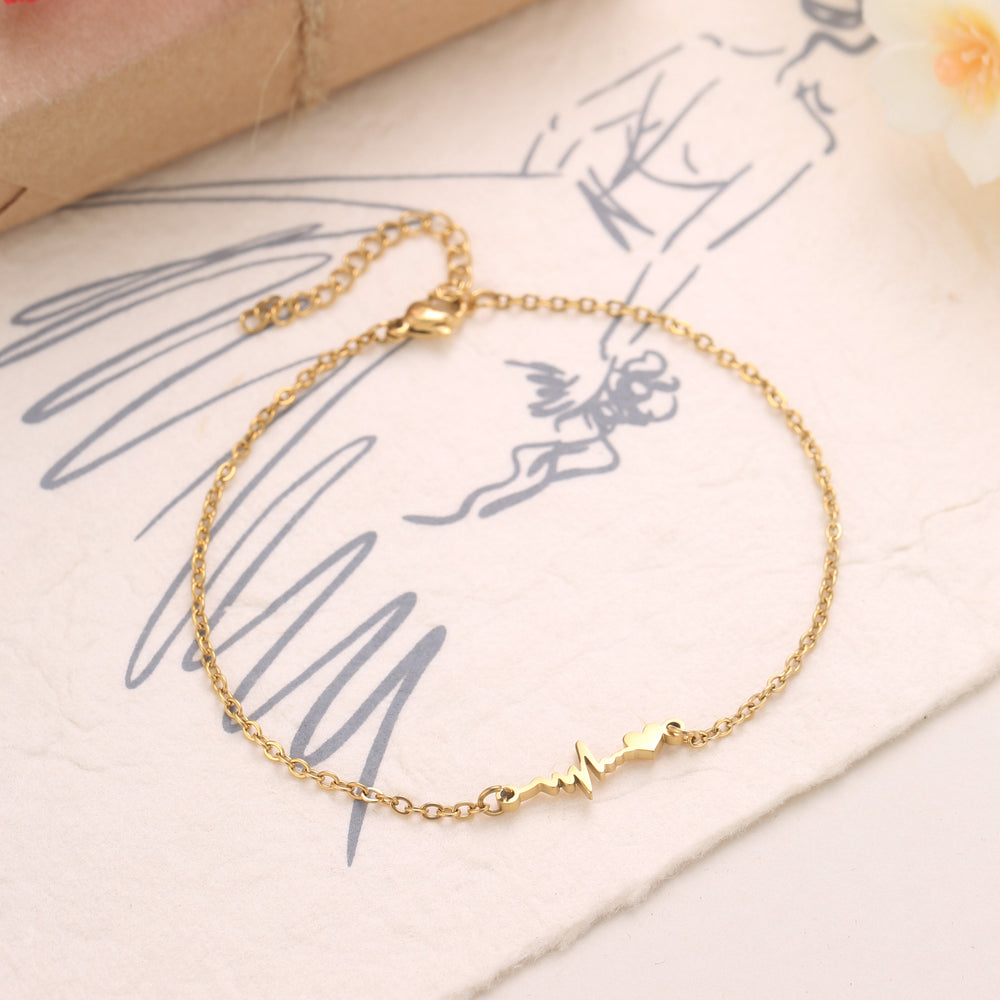 Personalized Heartbeat Anklet