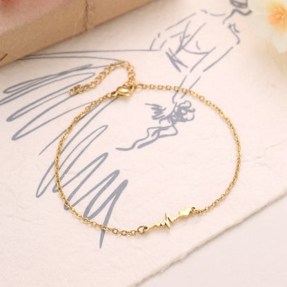 Personalized Heartbeat Anklet