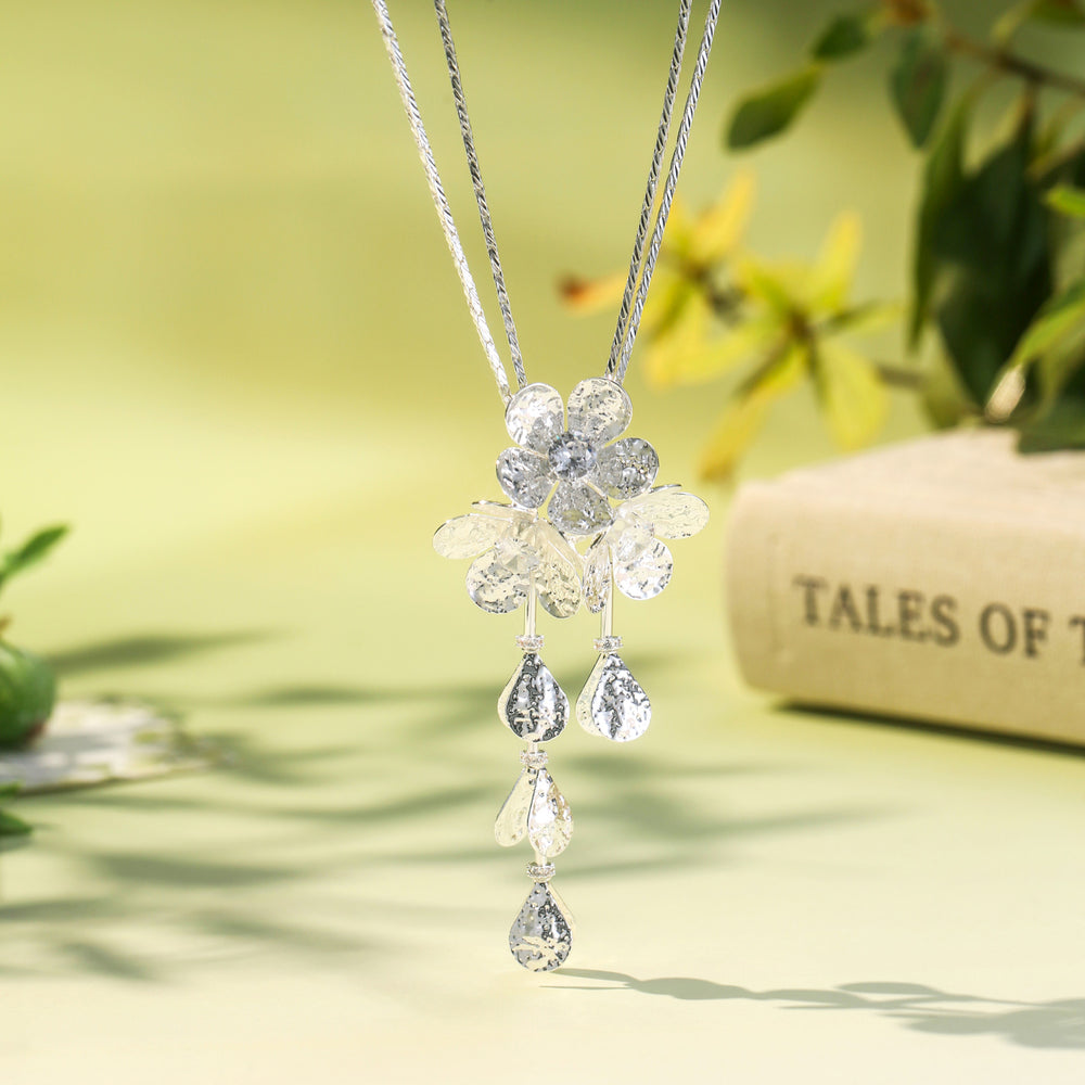 Flowers Dangling Necklace