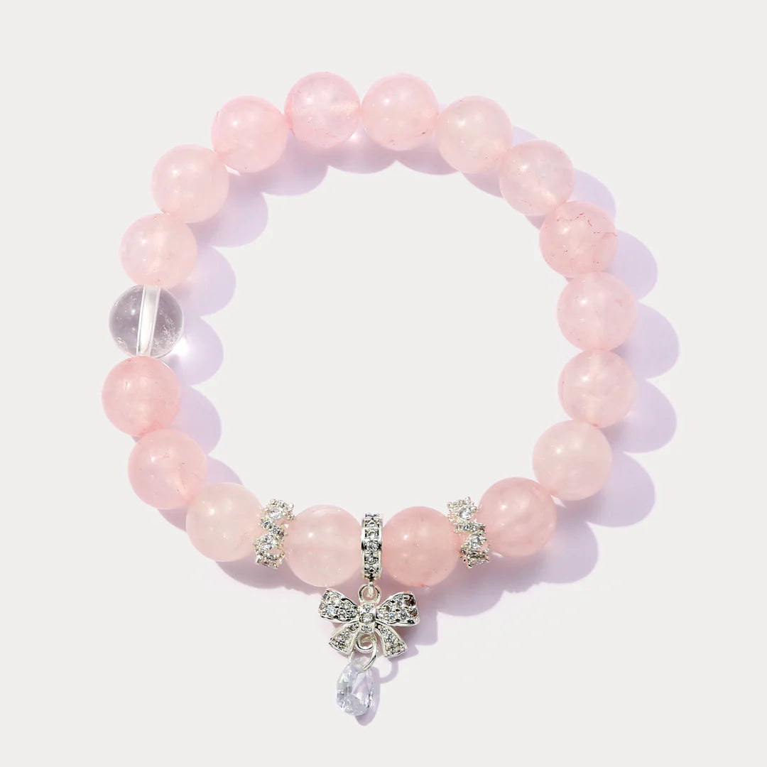 Rose Quartz Bead Bracelet