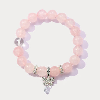 Rose Quartz Bead Bracelet