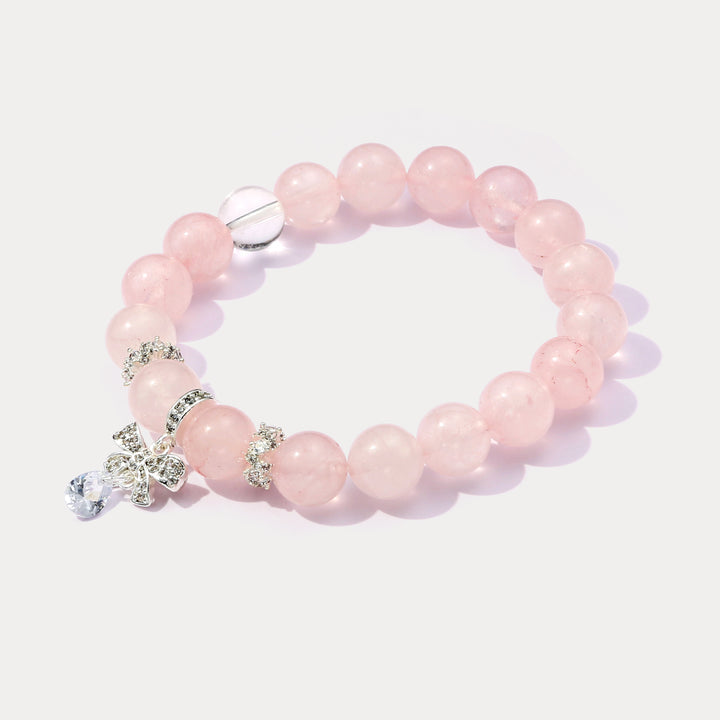 Rose Quartz Bead Bracelet