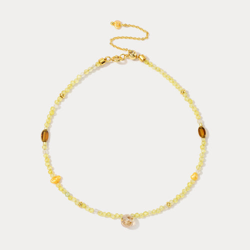 Lemon Beaded Anklet