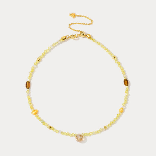 Lemon Beaded Anklet