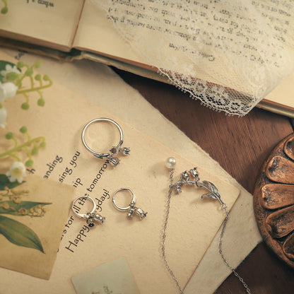 Lily Of The Valley Silver Necklace