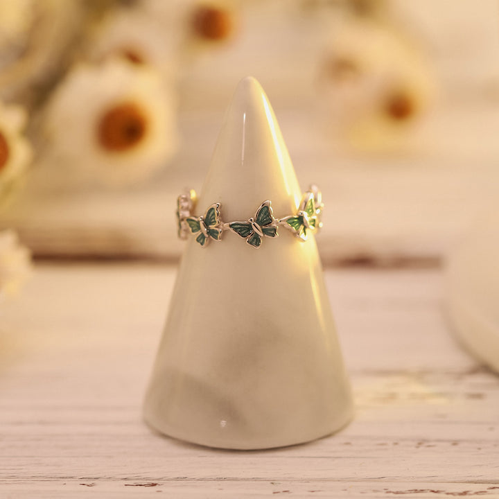 Blue Butterfly Ring