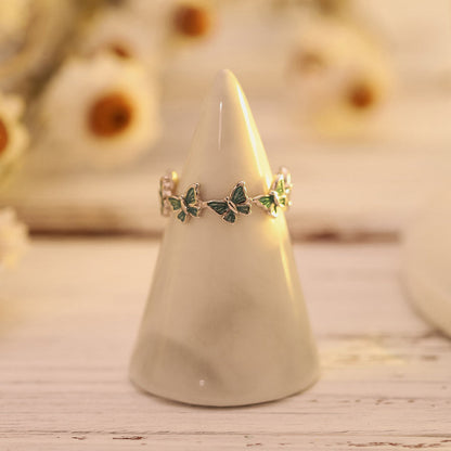 Blue Butterfly Ring
