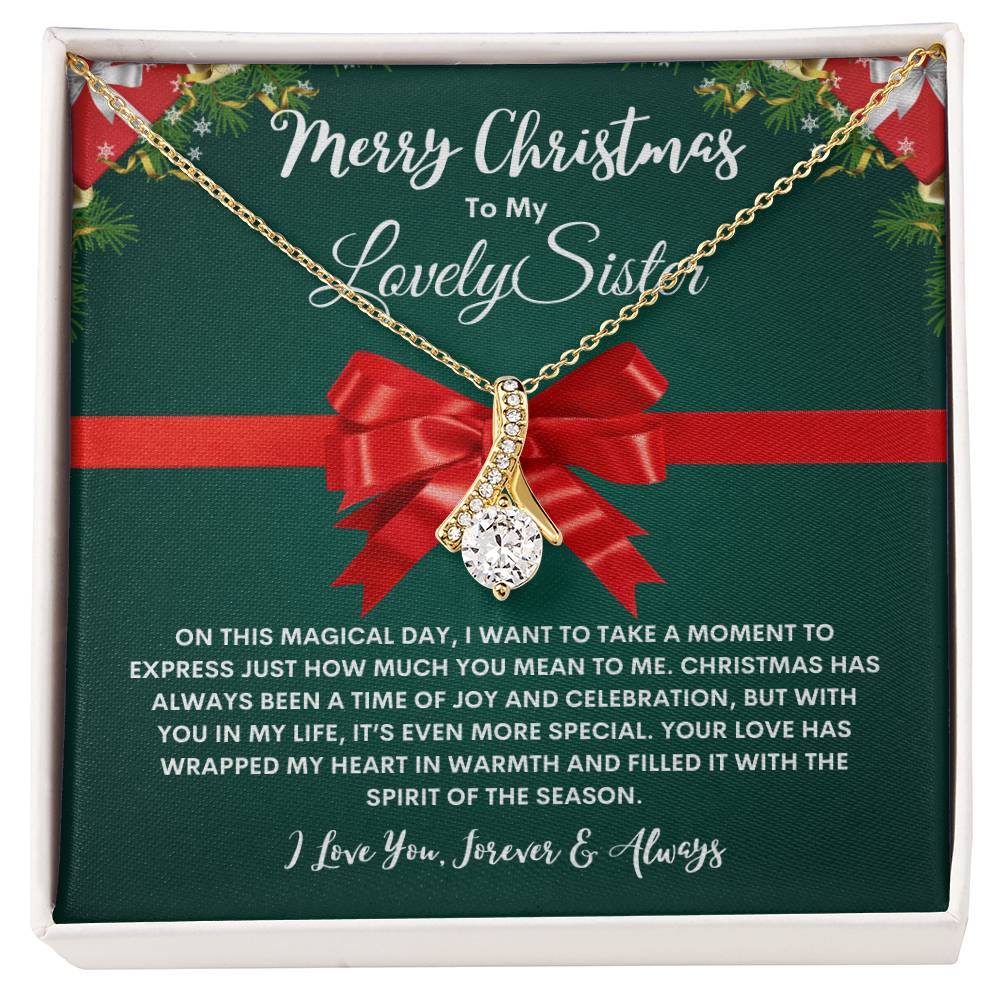To My Sister Necklace(Alluring Beauty)