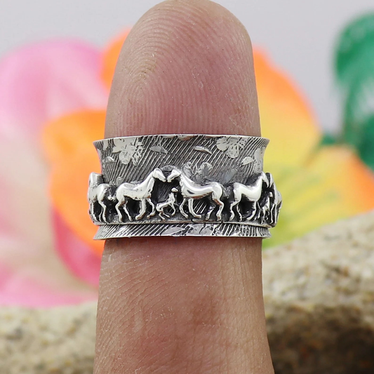 50%OFF💥-Horse Animal Spinner Ring