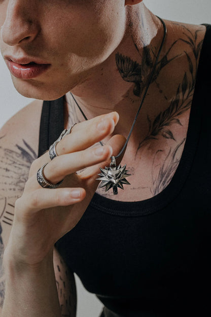 55%OFF💥-Wolf School Emblem Handcrafted Necklace